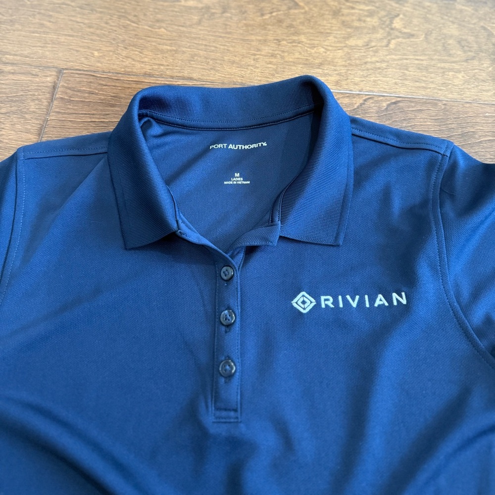 New Rivian Corporate Women’s Button Up Short Sleeve Shirt